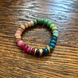 Multi color beaded bracelet